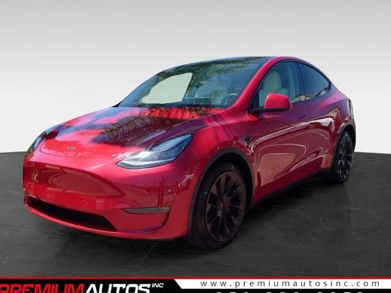 TESLA MODEL Y 2020 5YJYGDEE7LF059398 image